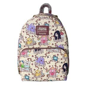 Loungefly Adventure Time Banner AOP Mini Backpack NWT